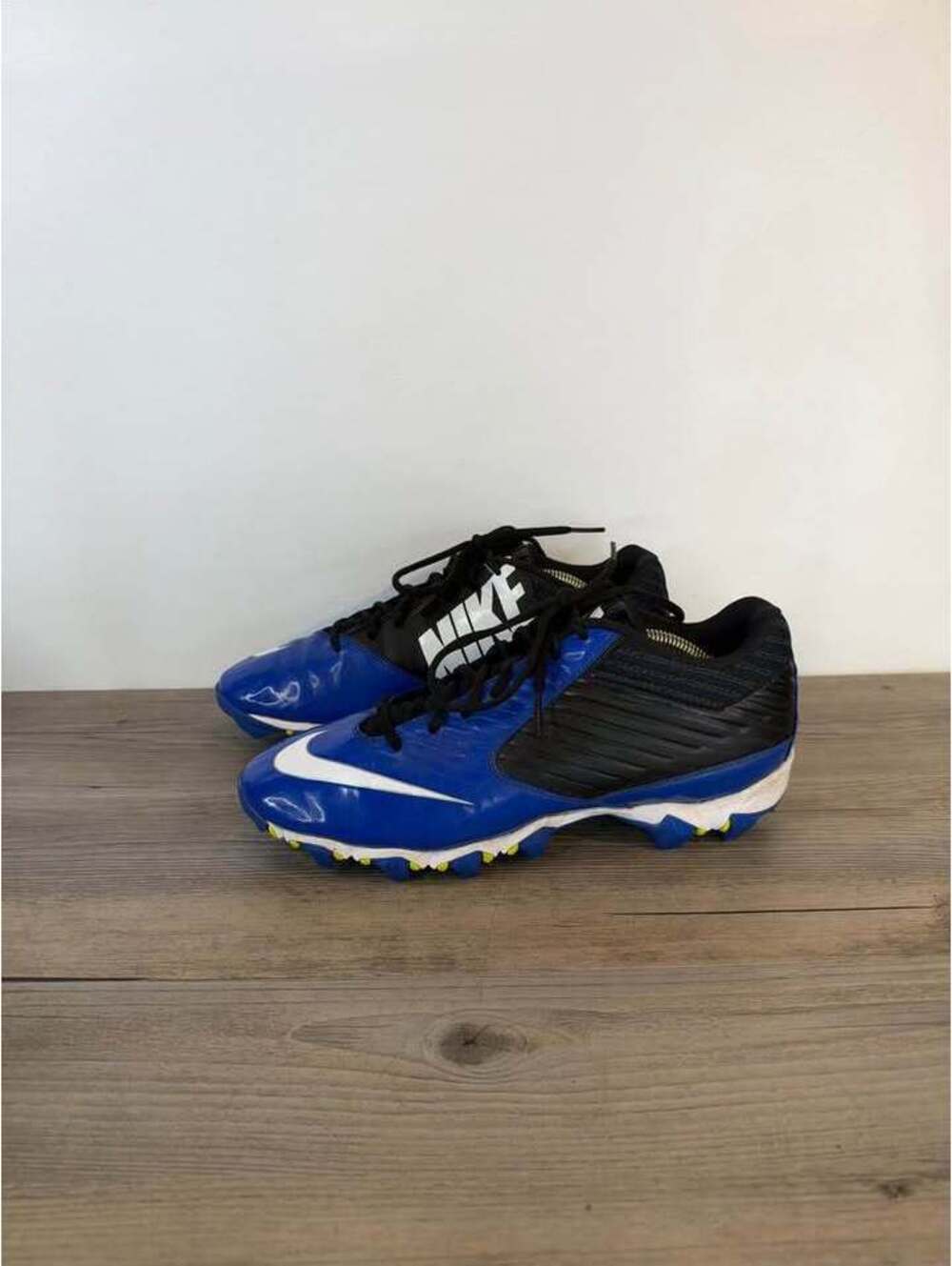 Nike Vapor Shark Low Football Cleats Size 8.5 Blue Black 643162-041